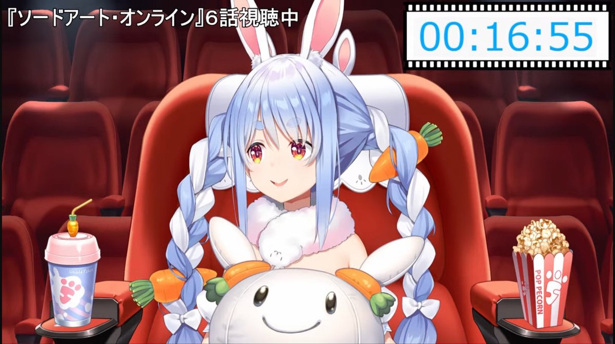 usadynamite's tweet photo. SAO同時視聴おつぺこでした！🩵
あんまりアニメ通ってこなかった自分でも小、中学生くらいの時に衝撃を受けた青春のアニメだから、ぺこちゃんと一緒に見れる時が嬉しい😭😭
懐かしの名シーンに対するぺこちゃんのリアクションが最高だった…！先に進むにつれ更に面白くなってってほんと神アニメだから、またぺこちゃんと同時視聴で自分もSAOを楽しみたい！次も楽しみぺこ！
#ぺこらいぶ