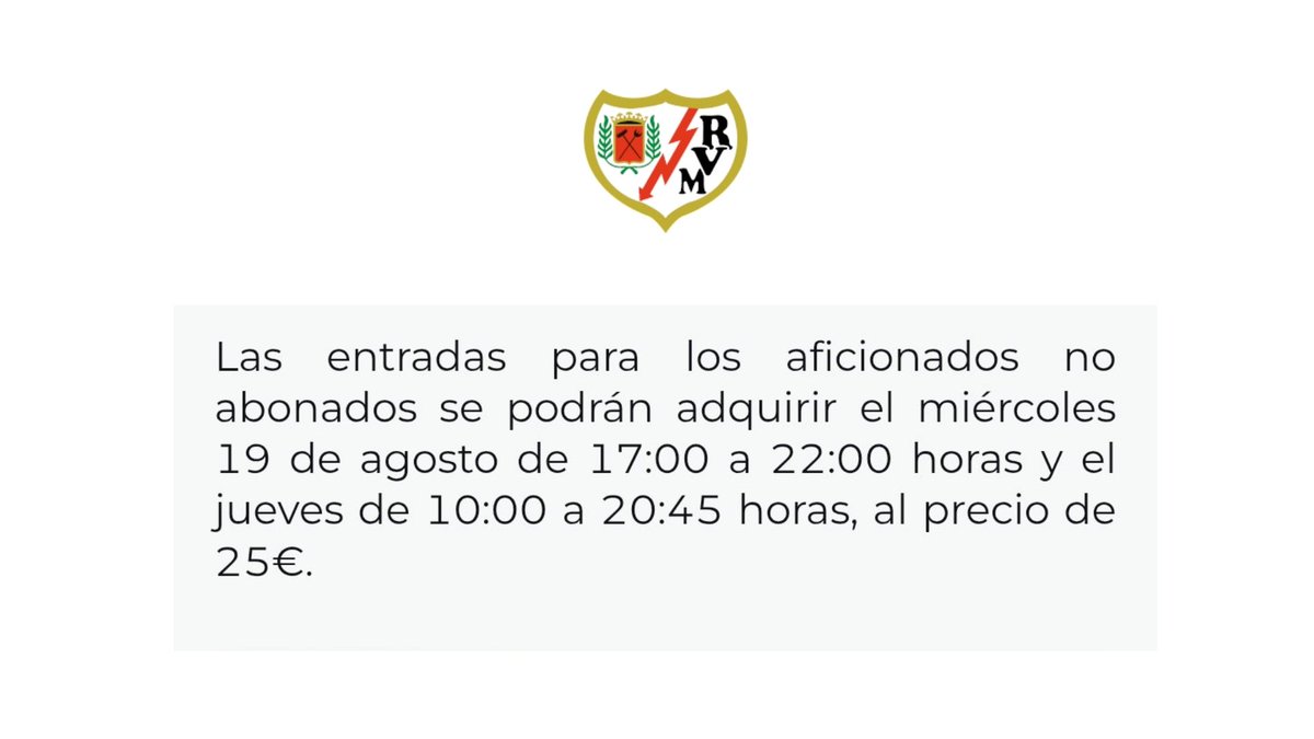 RaulGlezP_'s tweet photo. ⚡️ Con el cabreo de estos días, que no pase por alto que la entrada general para Butarque cuesta 25 euros.

Es decir, alguien ajeno al club o un turista pagará menos por ver el Rayo Vallecano - Deportivo Alavés que más de un abonado.

Es gravísimo. https://t.co/cTyI0EcOWC