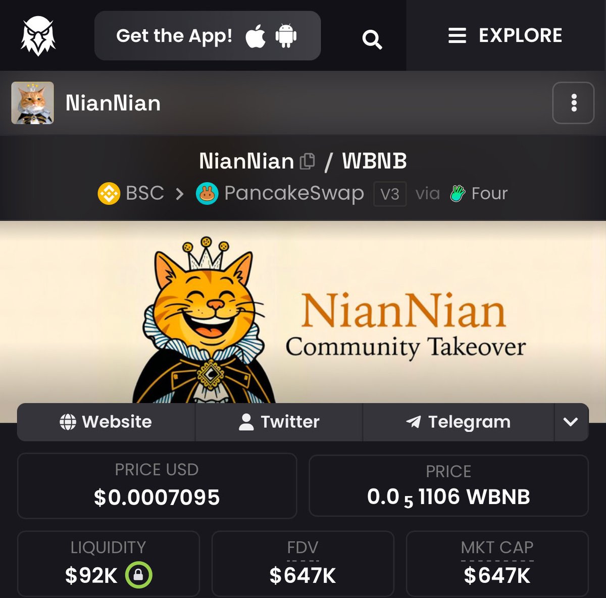 moneygame47's tweet photo. Does $CaptainBnb and $NianNian Still Have a Chance?
Surely, most of us have heard of $CaptainBnb and $NianNian by now.
#CaptainBnb has a fairly large and active community. The same goes for #NianNian. On top of that, NianNian has also been involved in charitable activities and supported Giggle Academy in the real world.
But when we look at the price charts of these memes, it’s a different story. CaptainBnb has suffered a devastating price decline.
NianNian has fared a little better, thanks to CZ’s retweets, which helped drive the price up. But now, its price is also continuing to search for a bottom.
Both have one thing in common: neither has managed to get listed on Binance yet (Futures, Spot, or Alpha).
To be honest, this is still what the community is waiting for. They hold the meme, stay active, and hope for a Binance listing so they can eventually sell.
But the harsh reality is that when a meme becomes too widely known and attracts too much FOMO, the opportunity to make money becomes smaller.
This is a game of money. Money is transferred from the majority to the minority. So there will never be a situation where everyone wins.
That’s why you should also be careful when a meme reaches the peak of media attention—when you see it everywhere, and every post talks about its potential future growth. At that point, it may be wise to take some profit or even take all your profits.
It’s really sad to see CaptainBnb and NianNian in this situation. I really hope they can regain momentum and start growing again.