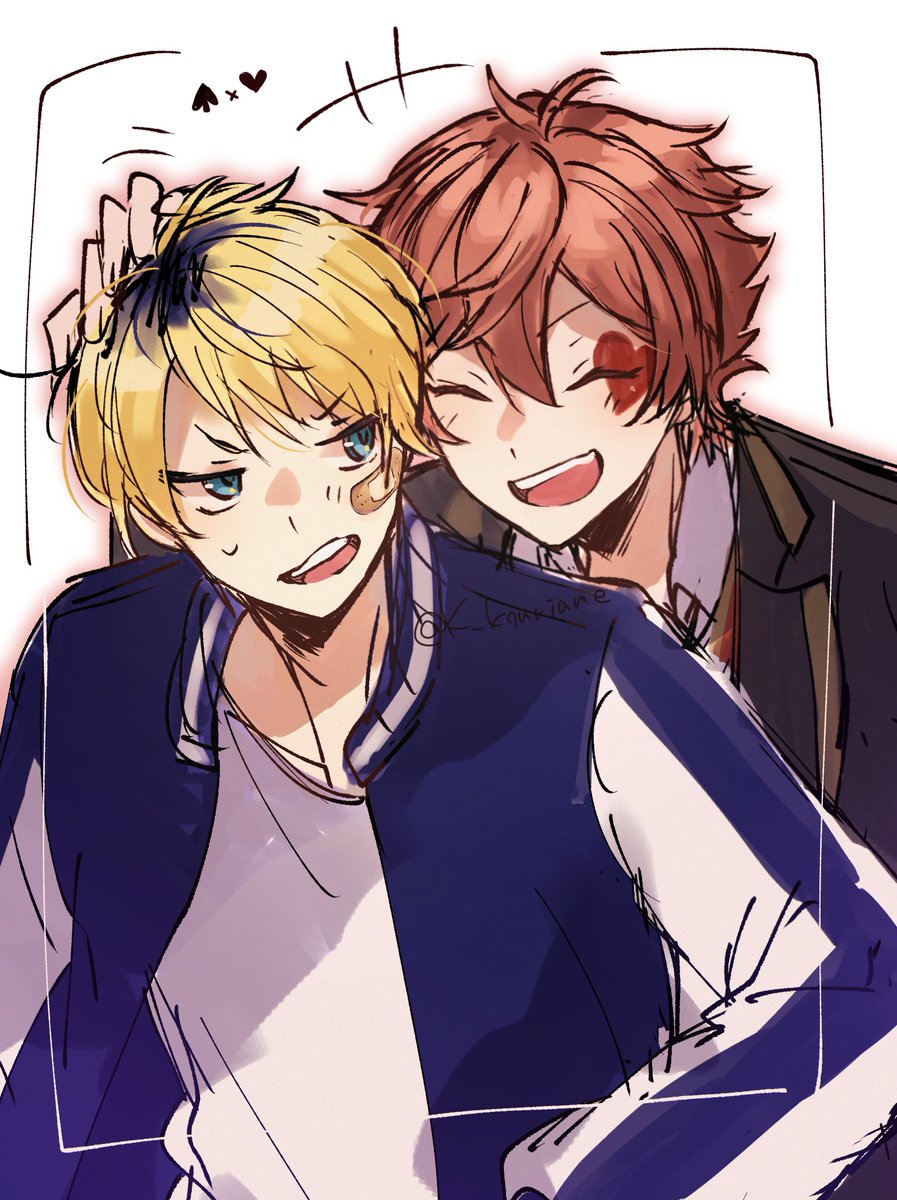 K_kouriame's tweet photo. 中♠×高❤デュエス
#毎月21日はデュエスの日 https://t.co/GP6SEDVhbu