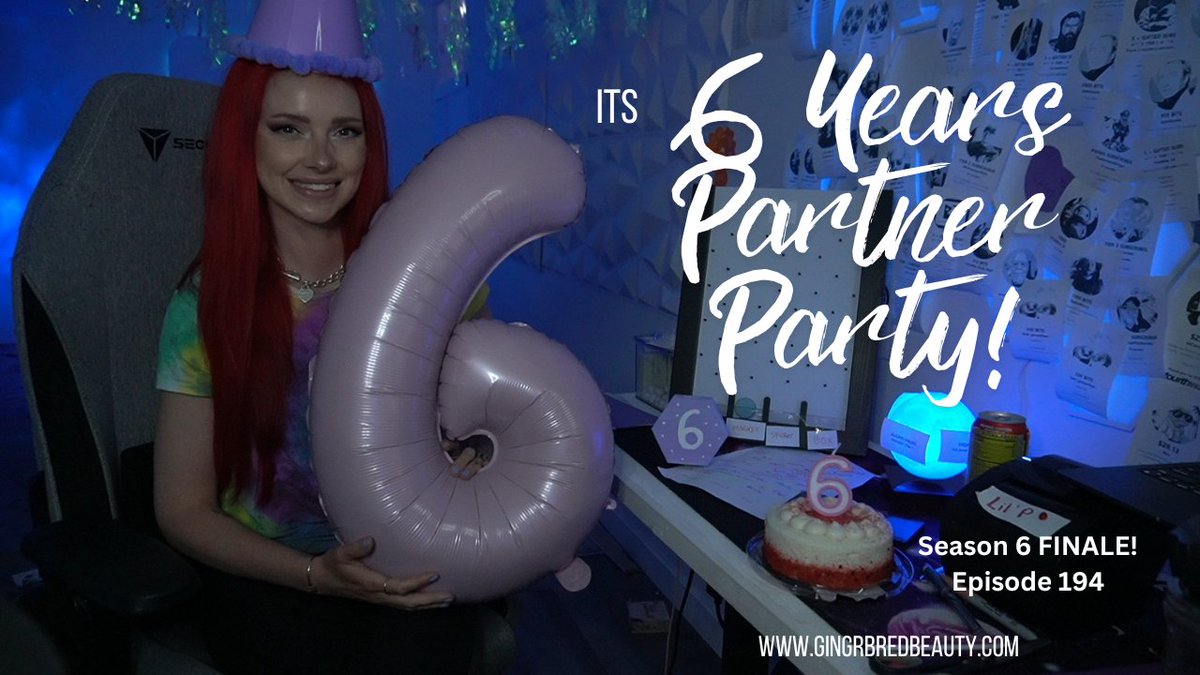 gingrbredbeauty's tweet photo. SIX YEARS. 🥹💜
Today we’re celebrating my 6 YEAR TWITCH PARTNER ANNIVERSARY!
Six years of streams, laughs, chaos, ridiculous inside jokes, friendships, memories, and somehow convincing you all to keep coming back to the #GSpot. 
Today is about celebrating ALL of it, with games, prizes, giveaways, cake, memories, and the people who made these six years what they’ve been.
Let’s party.#live on #twitch in 15
https://t.co/TD5hZD2lnn
#repost for today’s #giveaway!