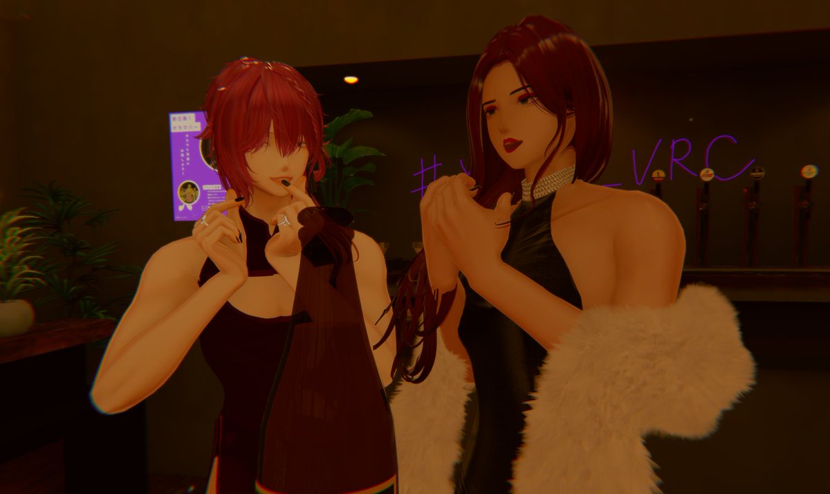 Tyrant661_VRC's tweet photo. #やカマし_VRC
二回目の訪問です！
友達と訪問できるとは思ってもみませんでしたが、一緒に訪問できて本当に良かったです！ castの二人は本当に素晴らしく、時間が経つのを忘れるほど楽しめました 好きなイベントを友達が楽しく楽しんでいる姿を見ると、さらに感謝の気持ちが湧きました! 
再訪したい💋 https://t.co/OOjrfJIkNP