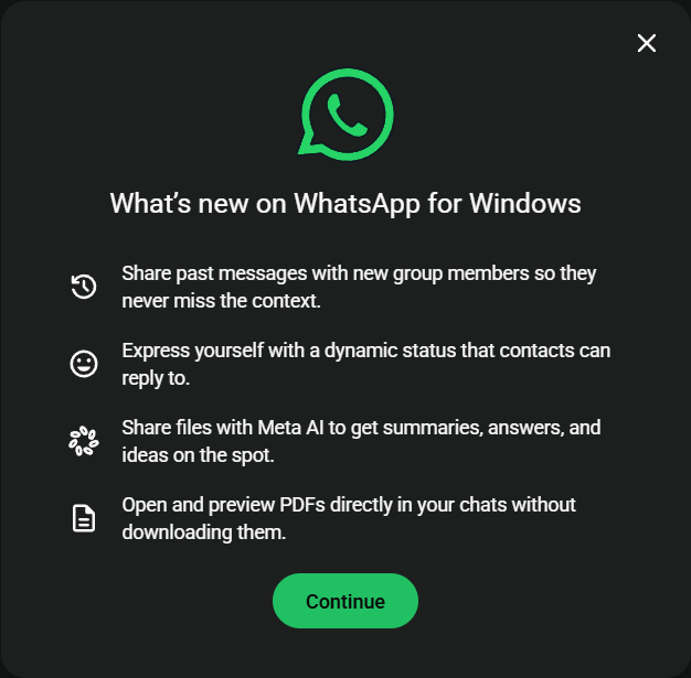 andrewclinick's tweet photo. hey @WhatsApp i love your app on my phone but the Windows app has taken a serious nose dive.  Rather than adding features why not focus on making it a great windows app that doesn't need to run all the time (you know like it used to be) https://t.co/HBekdDV336