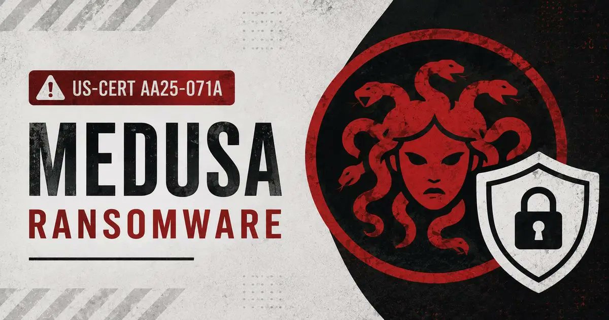 Xploitzone_01's tweet photo. 🚨 Medusa Ransomware Alert

Medusa is exploiting CVE-2026-1731 in BeyondTrust to gain access, steal credentials, and move deeper into victim networks.

⚠️ CISA added the flaw to its KEV catalog.

🔗 https://t.co/4JjZnszhdZ

#Ransomware #CyberSecurity #CVE https://t.co/DWyykaJJ33