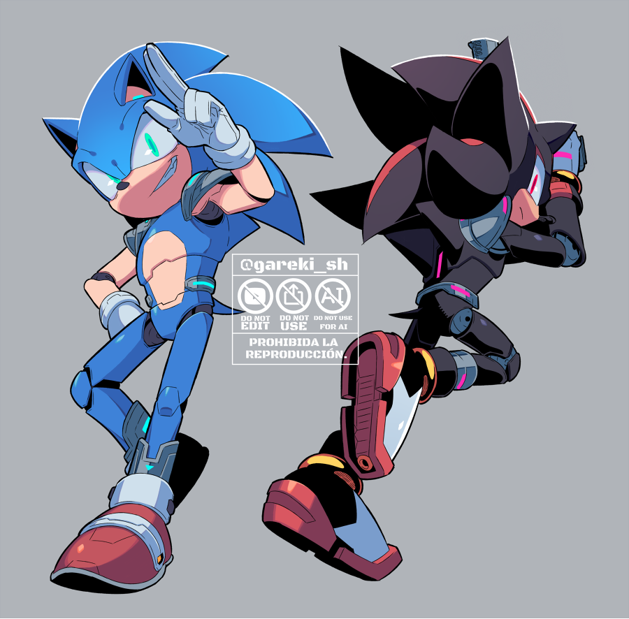 gareki_sh's tweet photo. I put my own spin on the Sonic and Shadow designs from the Fortnite collab. https://t.co/aMYdvNpHmx