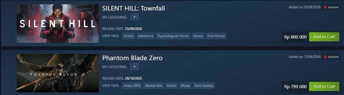cyybai's tweet photo. wew ini SH: Townfall menarik tapi gue jg mau beli Phantom Blade Zero jirs

waktunya nyuruh tmn beli B dan gue beli A https://t.co/JSk2nsCNIg