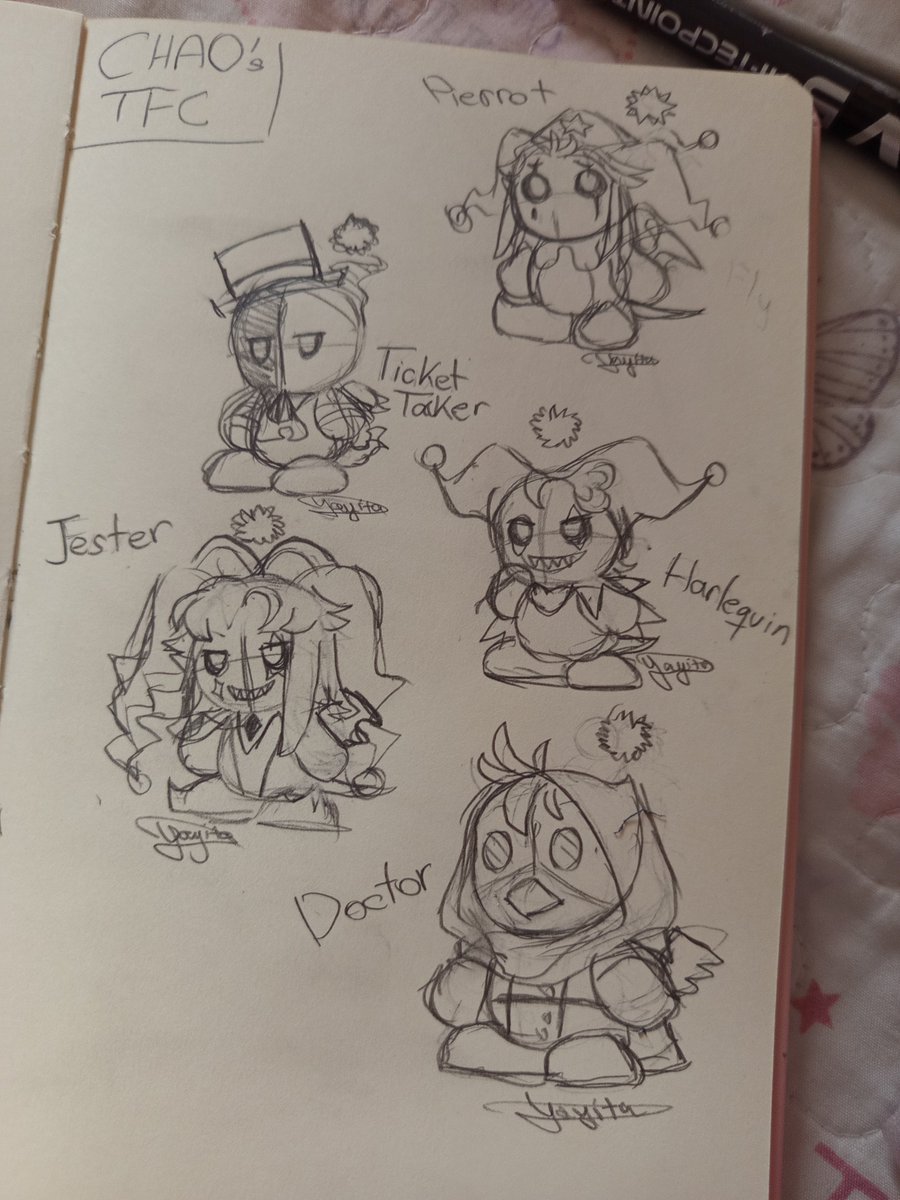 YayitaArt's tweet photo. I'm working on it I don't care lol
Chao's tfc supremacy
I want my TFC Chao garden
#tfc #tfcmc #chaogarden #pierrottfc #harlequintfc #jestertfc #tickettackertfc #doctortfc https://t.co/6KMHA8aZgF