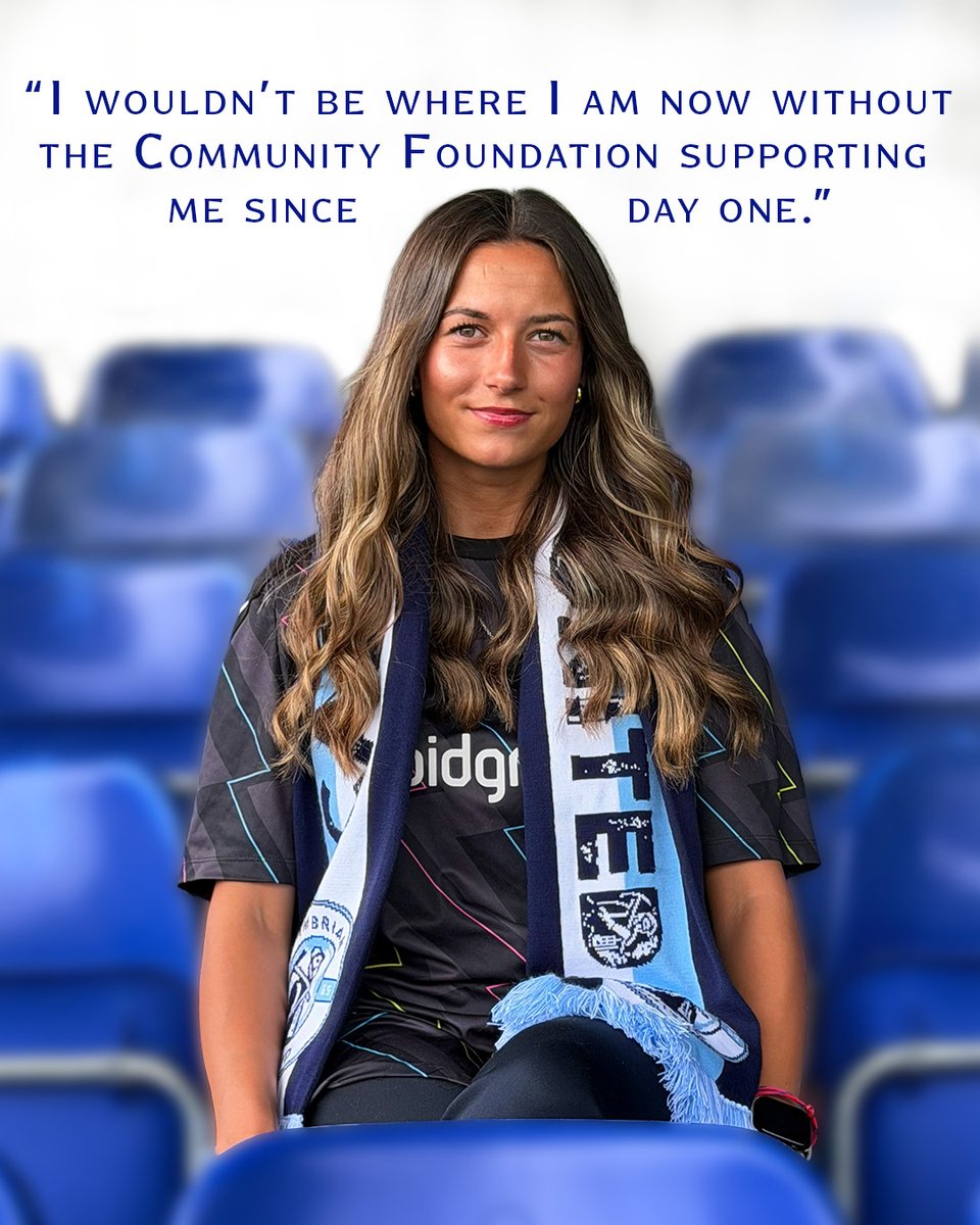 EFL's tweet photo. โฝ๏ธ From a love of football to building a career in the game.
Through @CardiffCityFC Foundation and the Sports Business and Management degree, Caitie is gaining hands-on experience and making an impact at Cambrian United.
#EFLintheCommunity https://t.co/lk3RJEe9qK