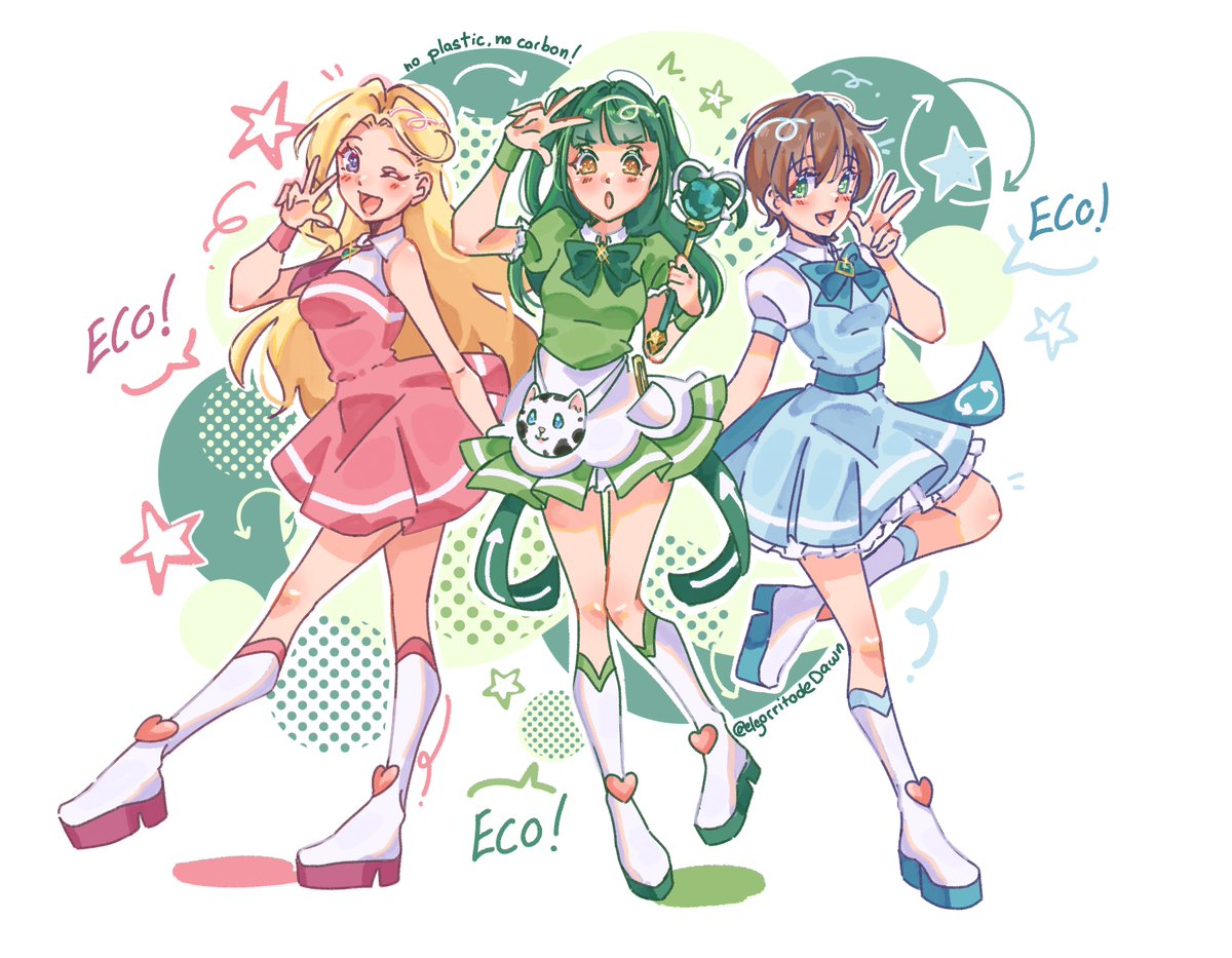 ElgorritodeDawn's tweet photo. Eco Squad!!! ♻️
#いきづら絵部 https://t.co/5byrpfGvta