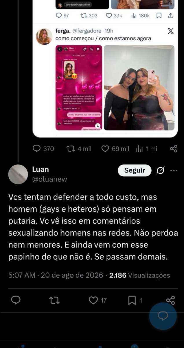 Papatudo12345's tweet photo. @jungkooktetinha Já agradeceram as divas hoje, gayzinhos? A querida que fez um post sensacionalista em cima de vocês e pegou mais de 60 mil likes e não se esqueçam de dar uma olhada no que elas realmente pensam sobre vcs
#progressista #feminista https://t.co/lq7XXbWZoA