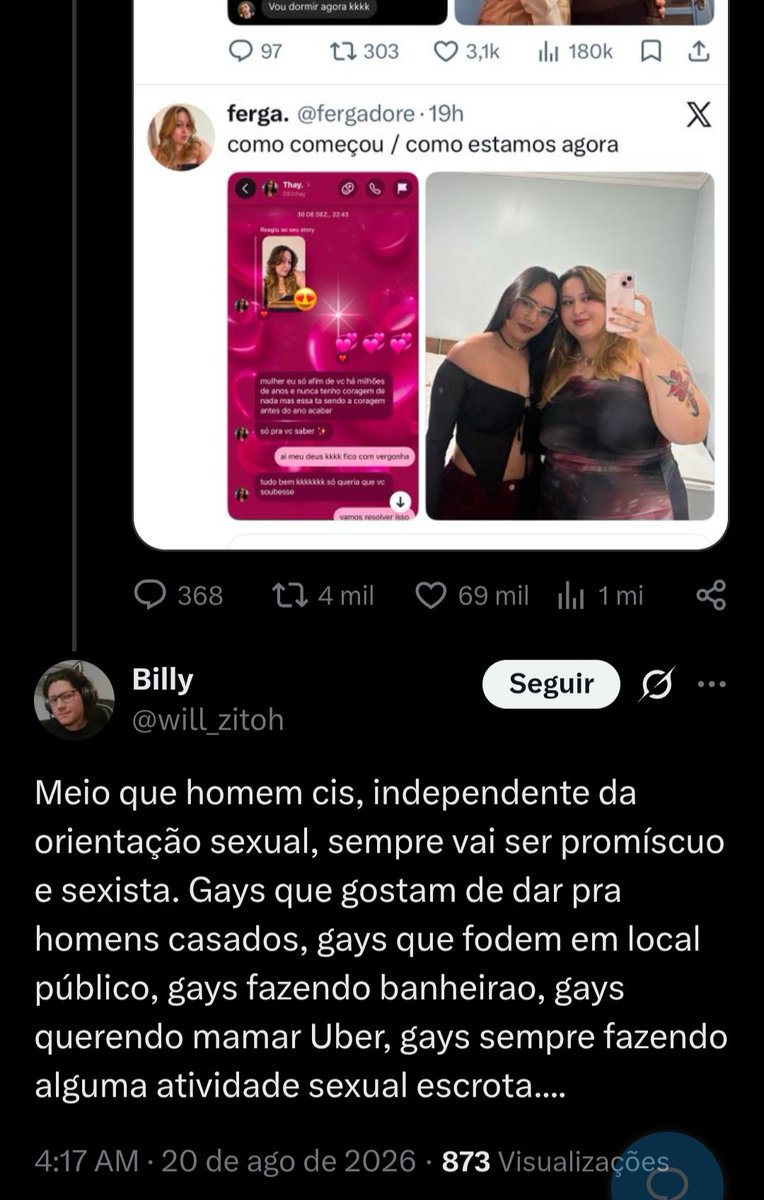 Papatudo12345's tweet photo. @jungkooktetinha Já agradeceram as divas hoje, gayzinhos? A querida que fez um post sensacionalista em cima de vocês e pegou mais de 60 mil likes e não se esqueçam de dar uma olhada no que elas realmente pensam sobre vcs
#progressista #feminista https://t.co/lq7XXbWZoA