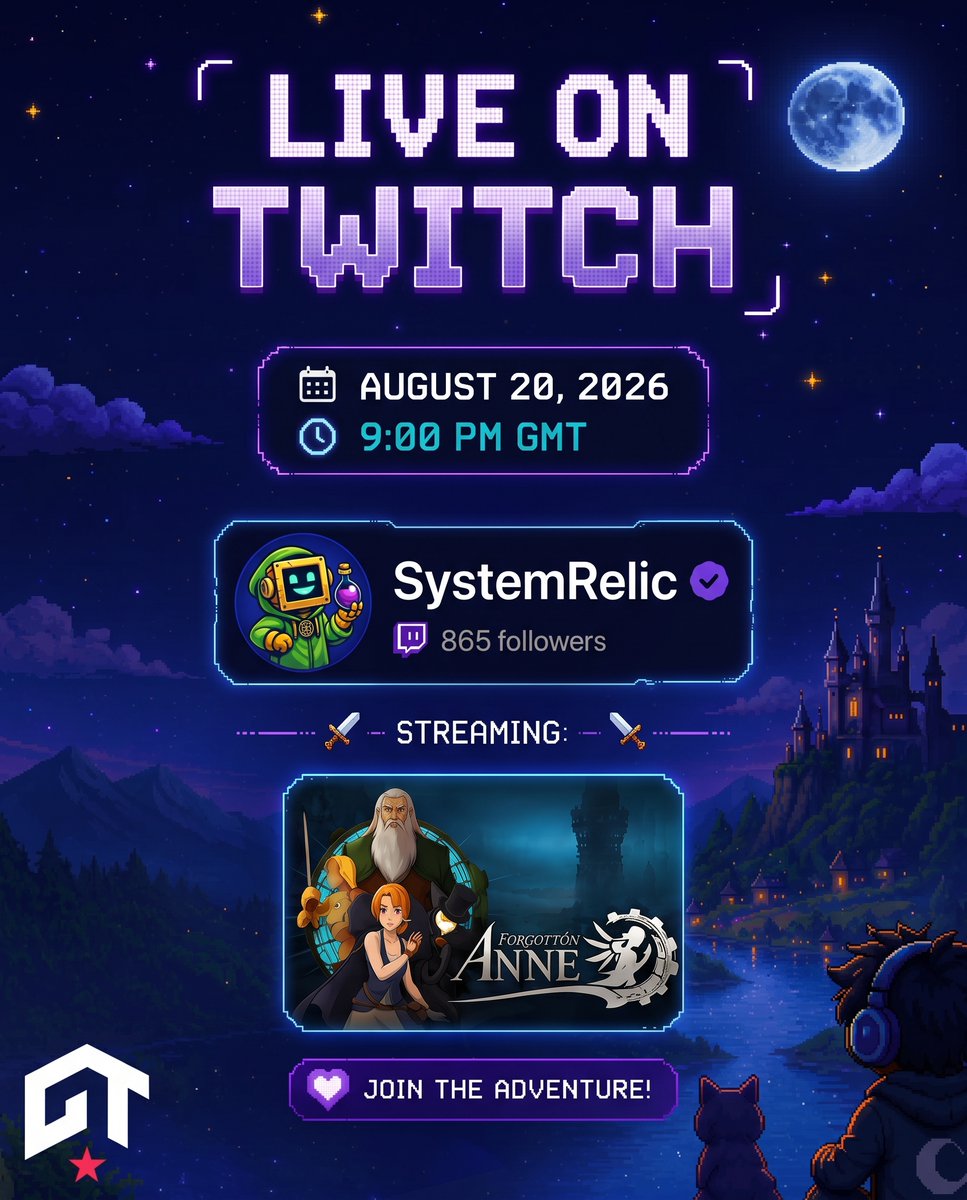 nmstarshot's tweet photo. Forgotton Anne is hitting SystemRelic’s stream 🎮🔥

Catch it tonight at 9:00 PM GMT and watch the game in action!

Tune in for a chance to win free game keys.

📺 https://t.co/EIyiLU5sND

#GameTroopers #ForgottonAnne #SystemRelic #MicrosoftStore #IndieGames #Gaming #TwitchLive https://t.co/8sRrYXtFqf
