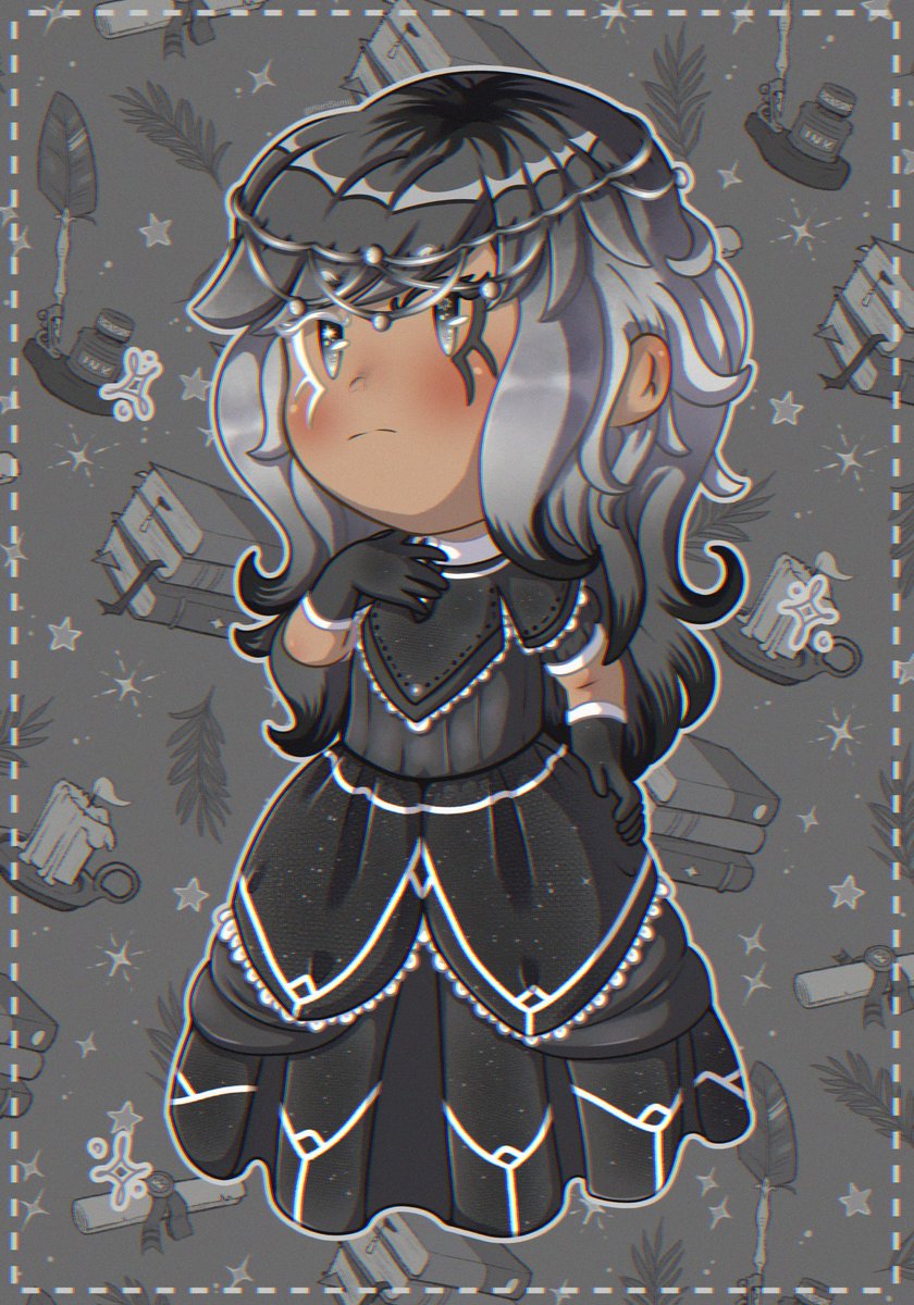 RememberedStory's tweet photo. “If you had the power to change any story… would you take upon the pen and write the next chapter?”

INTRODUCING STØRYTELLER! I love her design so much and i genuinely hope you guys love it as well…

Art was done by (my goat) Veltek! You can check her out on Twitch :> https://t.co/NwHSNtKK6V
