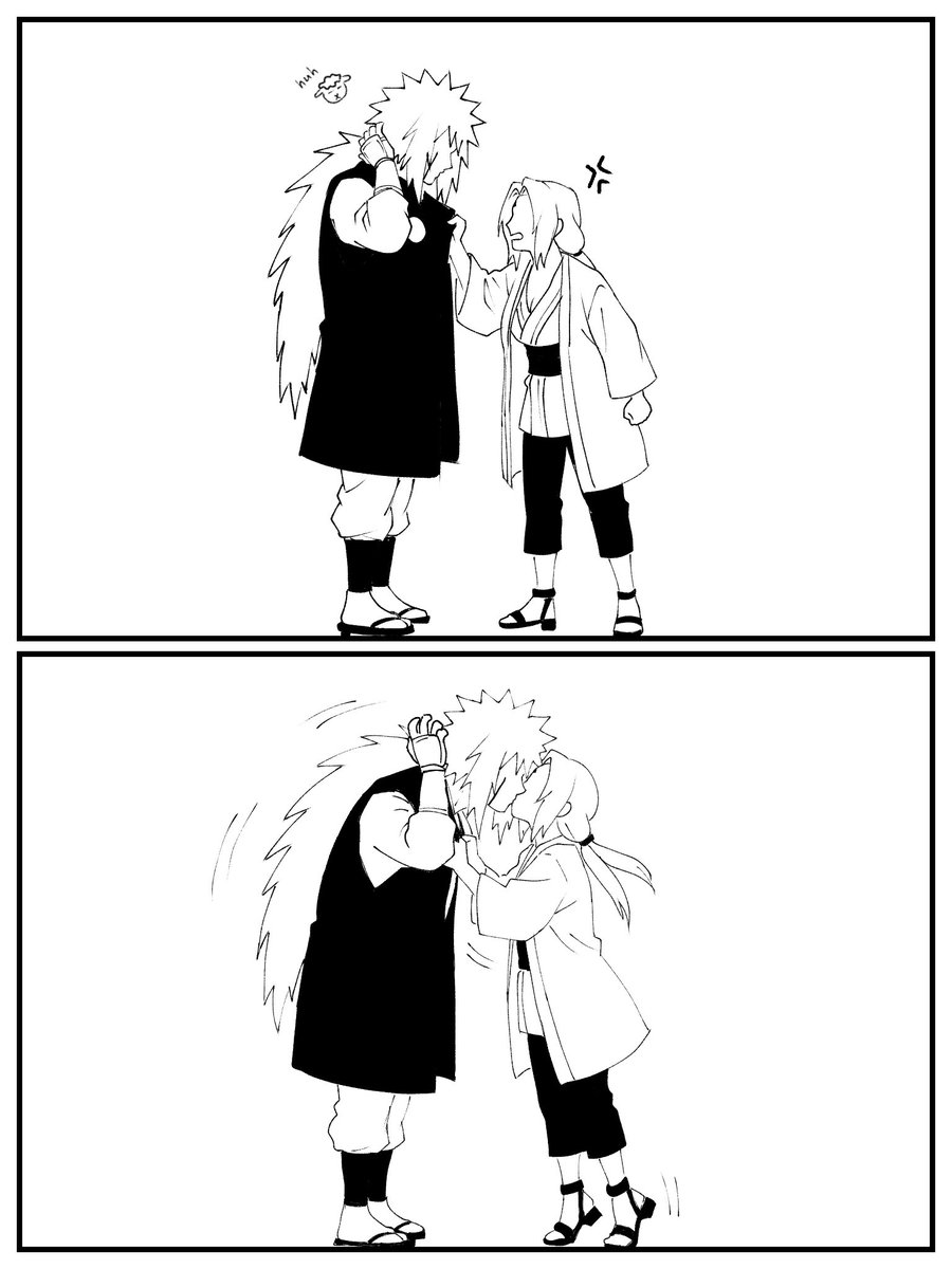 Khantsuu's tweet photo. Idiot...
#Tsunade #Jiraiya #Jiratsu https://t.co/QdRuE7FQi8