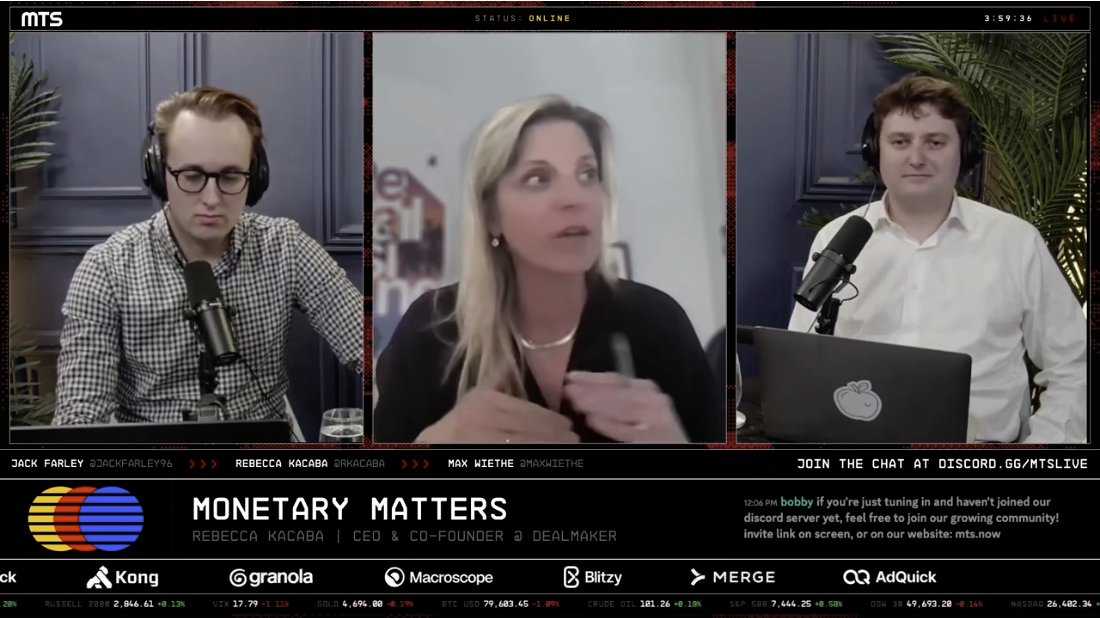 hichrsdl's tweet photo. One of the things that people often overlook about landing media coverage for a company is the positive internal effects. 

At DealMaker, we landed the CEO on @MTSlive within the first few weeks of the show going live. @JackFarley96 and @maxwiethe's segment, Monetary Matters, was already regularly getting big names like Vlad Robinhood at that time.