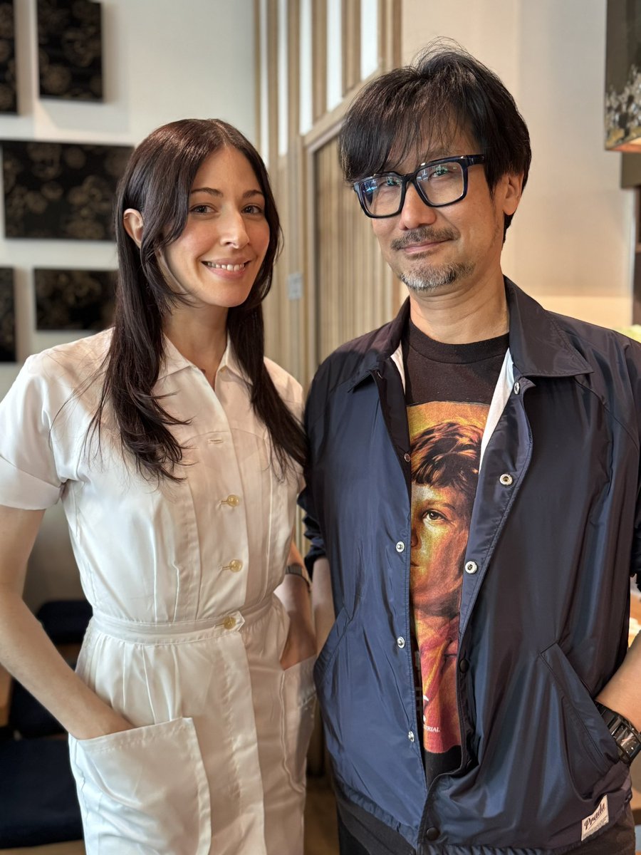 HIDEO_KOJIMA_EN's tweet photo. With Caroline Polachek. https://t.co/6GQsq18goE