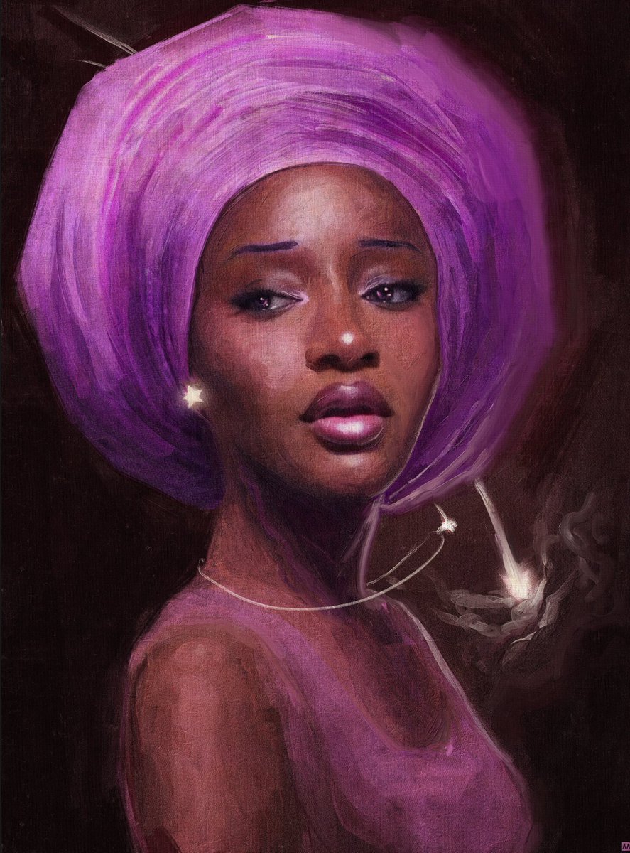 AnthonyAzekwoh's tweet photo. My new painting. 
Ayra Starr 
Starr Girl https://t.co/k4RHNagtX7