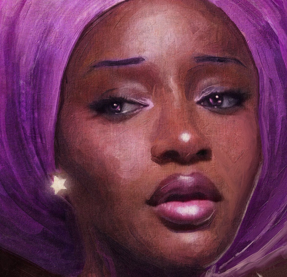 AnthonyAzekwoh's tweet photo. My new painting. 
Ayra Starr 
Starr Girl https://t.co/k4RHNagtX7