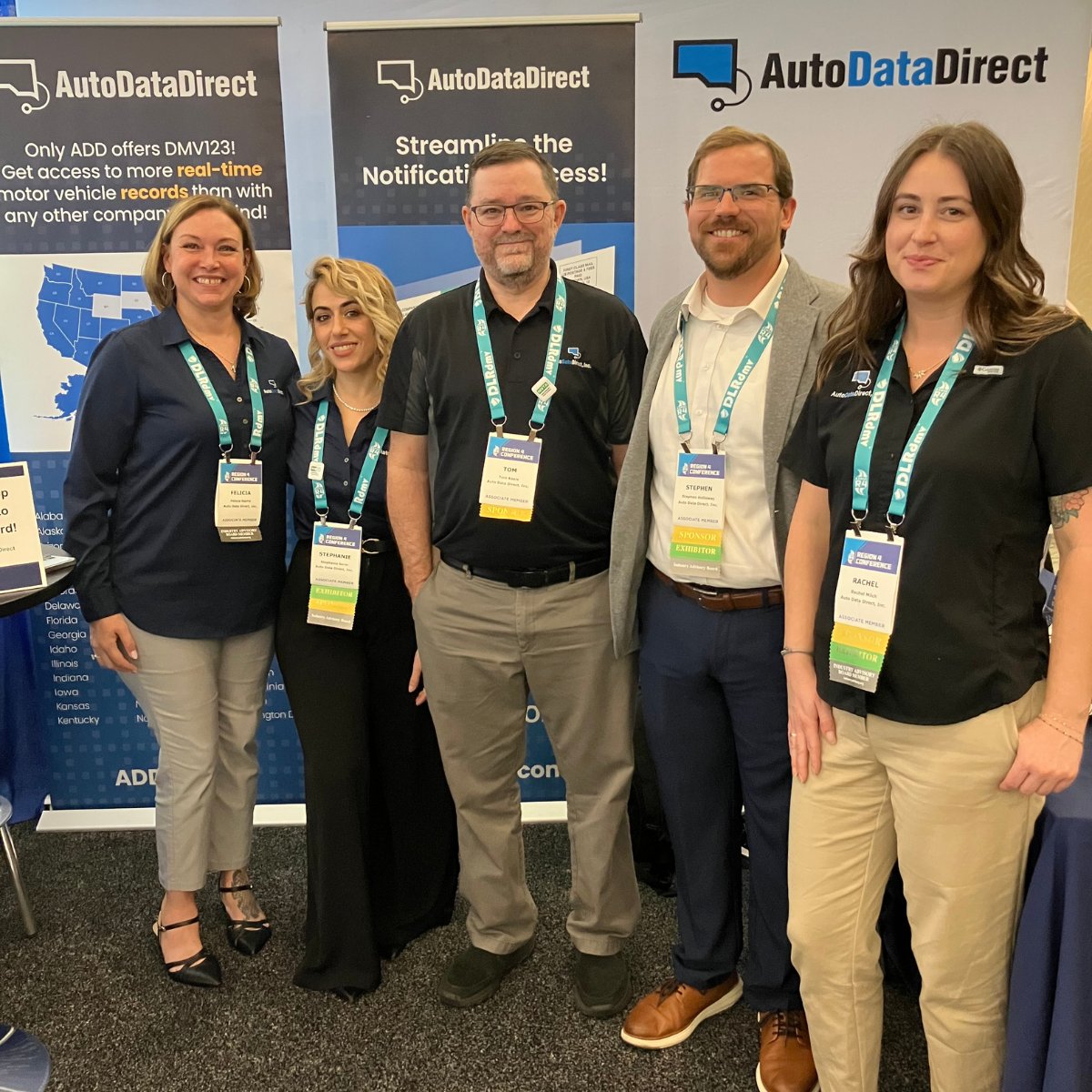 autodatadirect's tweet photo. Great conversations, valuable connections, and another successful AAMVA Region 4 Conference!

We're also proud to have sponsored this year's event. Until next time!

#AutoDataDirect #AAMVA #GovernmentTechnology #NMVTIS #AAMVAR4 https://t.co/QOFAWxi7SJ