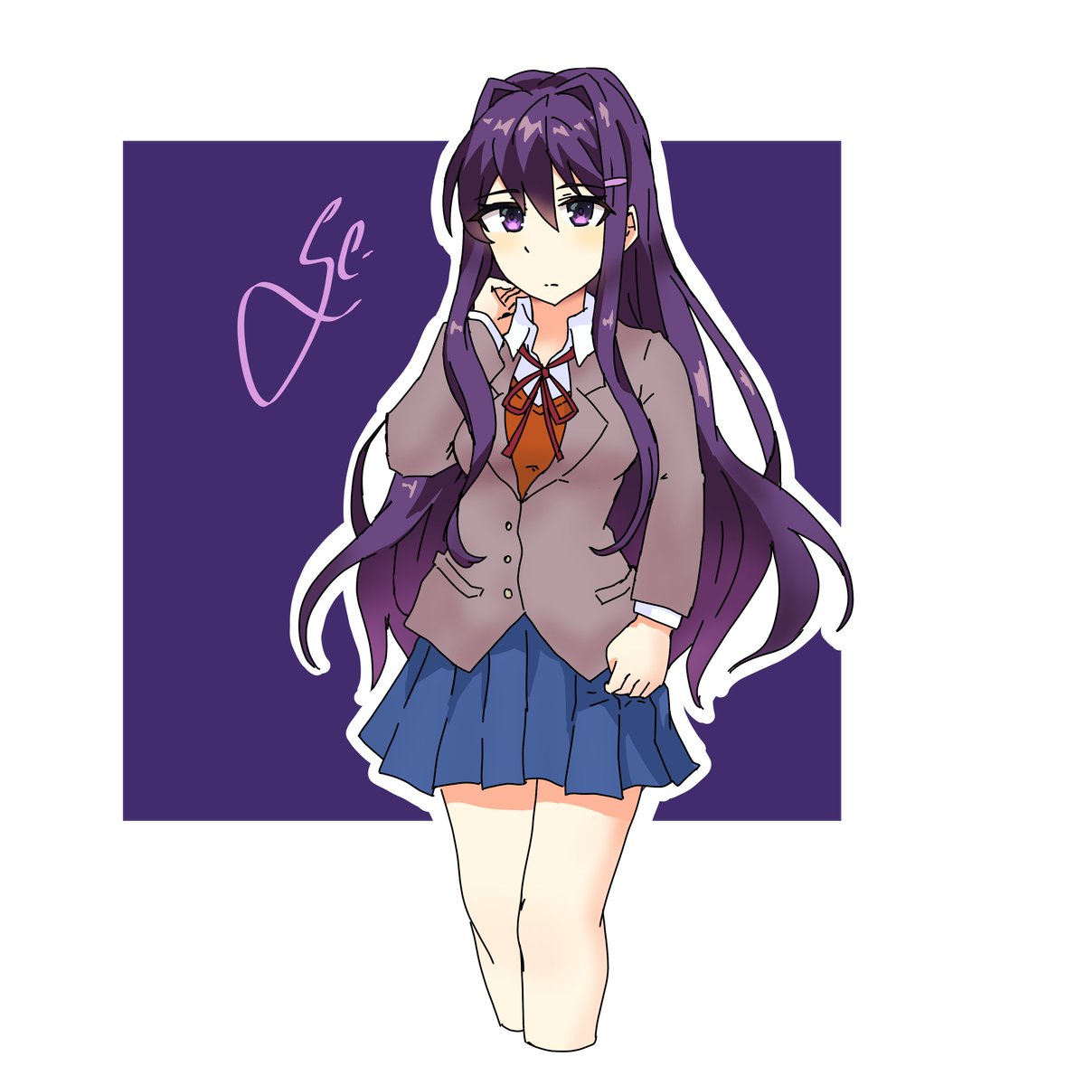 gc_mp4's tweet photo. #DDLC #DDLCyuri #DDLCplus #fanart https://t.co/xJz0cXXWPB