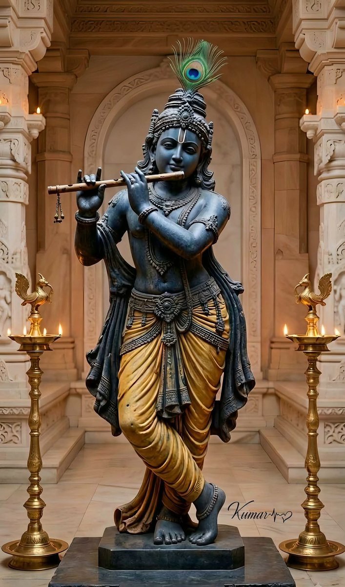RamKuma78834120's tweet photo. 🕉  Krishnaaye Vasudevay  
Haraye Parmatane l
Pranatah Kleshnashay,
Govinday Namo  Namah.  ll https://t.co/TMq1shWSvO