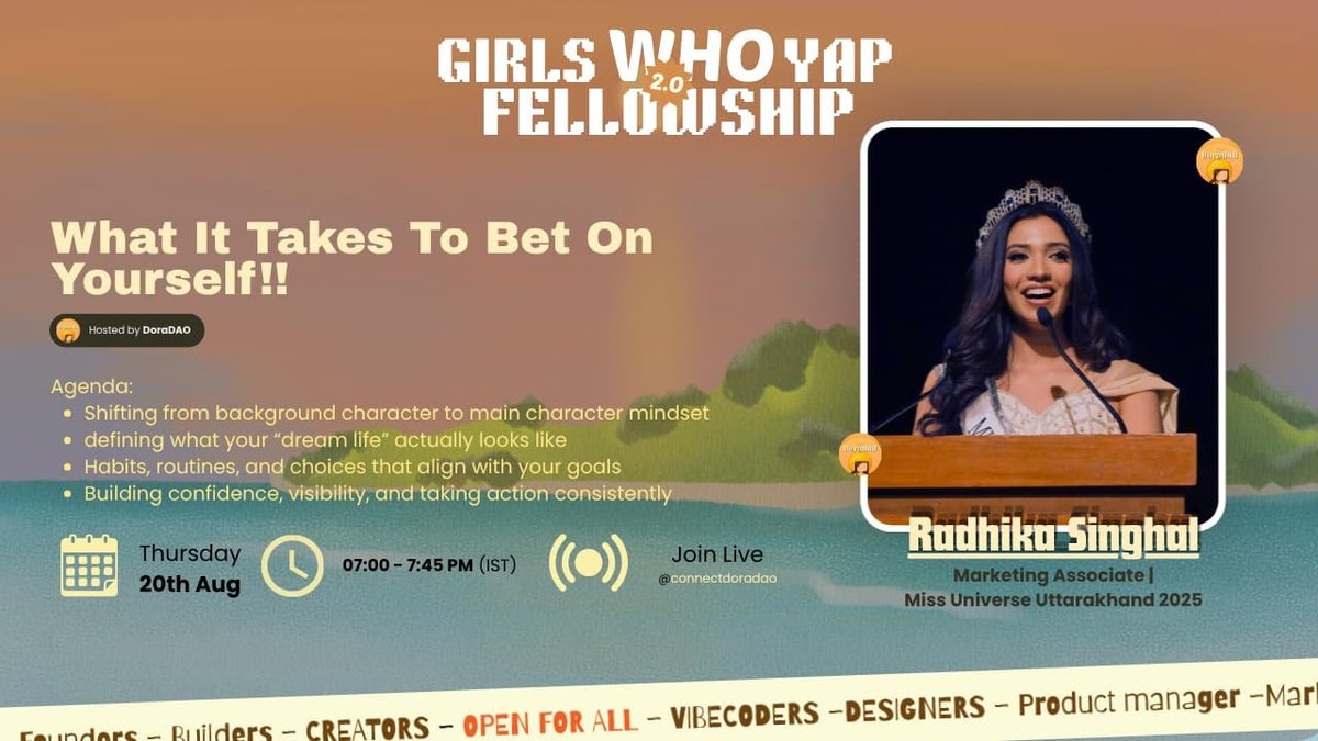 rpn098's tweet photo. On today’s #GWYFellowship the session was conducted by Radhika Singhal who shared her experiences in athletics, fashion, and academics. It was a very insightful session. @connectdoradao https://t.co/iyIXNzbcq6