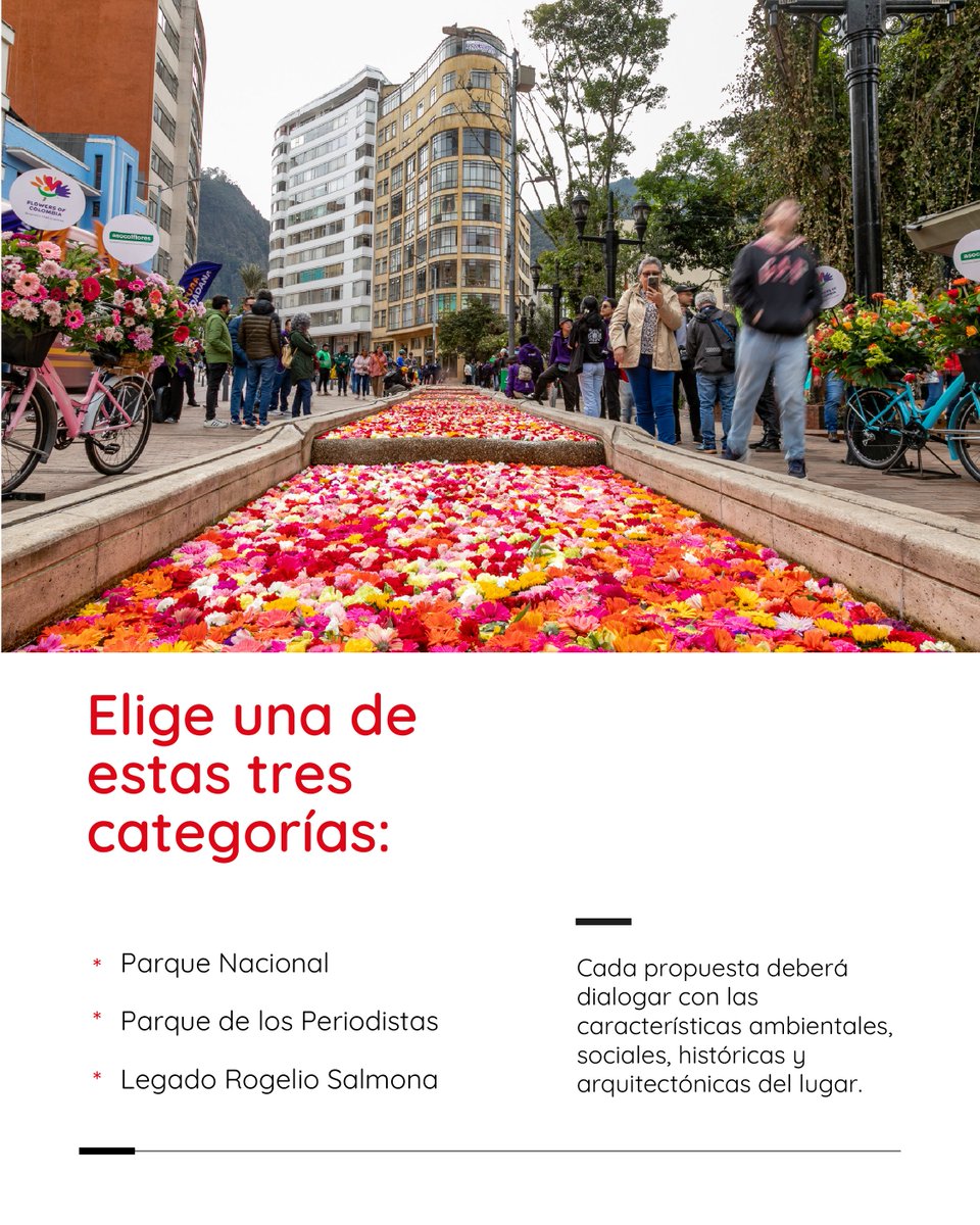 CulturaenBta's tweet photo. 3 instalaciones serán las encargadas de transformar algunos de los espacios más emblemáticos de Bogotá.
La Bienal Internacional de Arte y Ciudad #BOG27 seleccionará tres propuestas que recibirán un incentivo de $110 millones cada una para hacer realidad proyectos que dialoguen con la historia, la arquitectura y el entorno. ✨
Si tienes experiencia en arte público, intervenciones urbanas, instalaciones de gran formato, arquitectura efímera o proyectos afines, esta convocatoria puede ser para ti.
👉 Desliza y conoce las categorías, quiénes pueden participar y cómo postular tu propuesta antes del 5 de octubre de 2026. https://t.co/bKuKz4RfDu