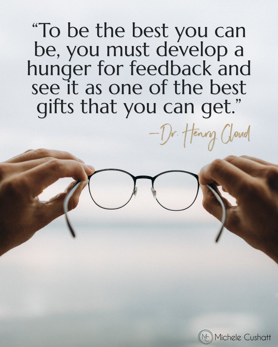 MicheleCushatt's tweet photo. “To be the best you can be [as a leader, spouse, parent, friend, employee], you must develop a hunger for feedback and see it as one of the best gifts that you can get.” —Dr. Henry Cloud, Boundaries For Leaders

#christianleaders #boundariesforleaders  #christianleadership https://t.co/9nalJIyp5u