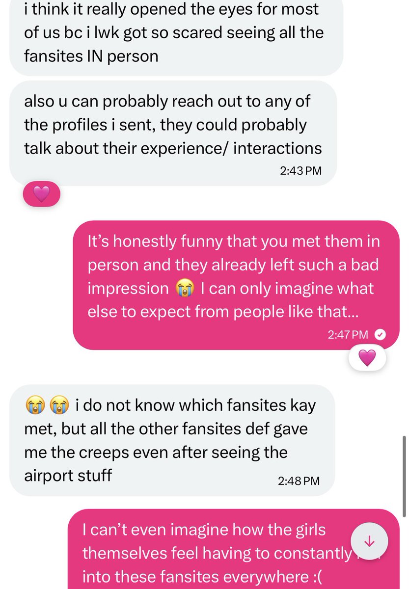 mylovezfiles's tweet photo. fansites that don’t respect not only izna but also naya and the rules 😂✌🏻 at kcon la, they were blocking other fans’ view with their cameras, and at the fansign, certain cameras were completely prohibited but oath still pulled out their camera. moreover one naya who was there personally told me that the fansites were generally behaving inappropriately. she also told me that she was scared after seeing these fansites in person in la

if they’re scary enough to other fans who simply came to support izna it’s terrifying to imagine how the girls themselves feel when they constantly have to deal with them and have cameras shoved in their faces 24/7, even when they’re exhausted at the airport :) not to mention that they apparently even followed izna’s bus after the fansign by using a map? and as for how they got information about izna’s flight out of la, i don’t think i even need to explain that anymore

open your eyes. these people only care about content. they’re so unhealthily obsessed with the girls that they’re willing to break rules, invade their personal space and make not only the girls but other naya uncomfortable too. this stopped looking like normal support for a group a long time ago there’s simply no basic respect for izna. and the saddest part is that these exact fansites receive so much attention and support just because they have content from literally everywhere EVEN THOUGH THIS IS NOT NORMAL AT ALL

thank you so much @hellokittyymai for sharing this information with me. i really hope that after reading all of this, at least some people will finally open their eyes to this horrible situation with these fansites 🙁
