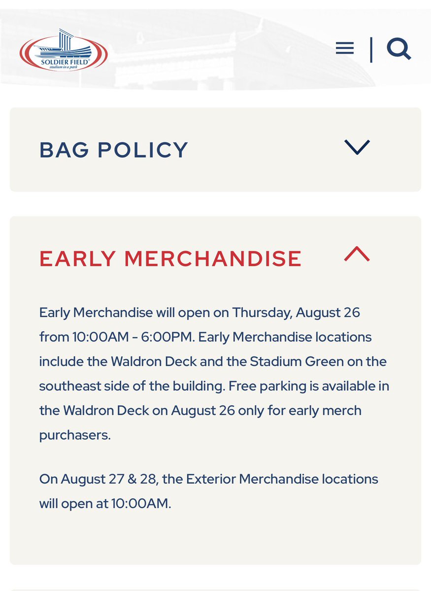 sevenwithsam's tweet photo. Not soldier field posting about merch info before big hit does https://t.co/L1qcy8Qvp5