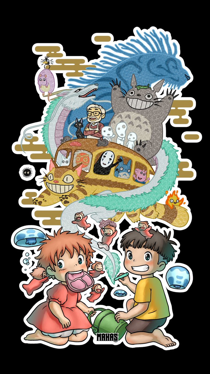 Mahasartist's tweet photo. @EvaWorldEngine Taking the chance to share the Ghibli fan art I made recently! Hope you like it🙂!
@Artistreccs @takuya_kakikata https://t.co/VKE97ZrEdf
