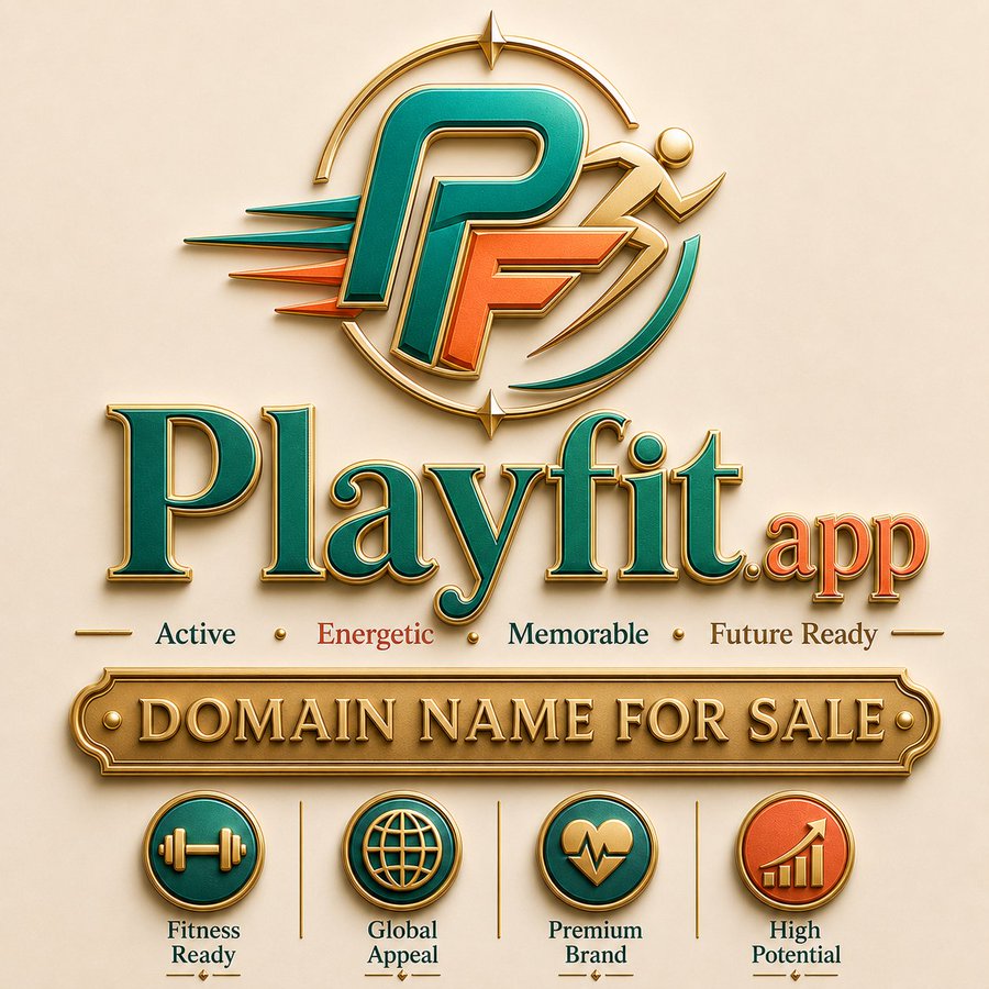 DomainFQ's tweet photo. .
Domain Listed For Sale
https://t.co/FzsRFfYy8q
A powerful, energetic, and highly targeted name for a fitness app, gym training platform, workout habit builder, smartwatch companion, activity tracker, wellness product, or gamified health startup.
#PlayFitApp #PlayFit #Fitness #Workout #Gym #Training #Wellness #Health #Wearables #Smartwatch #Tracking #Activity #Sleep #Coaching #Mobile #Startup #DomainForSale #sports #game #entrepreneur #Business #Startup #Startup #Tech #technology