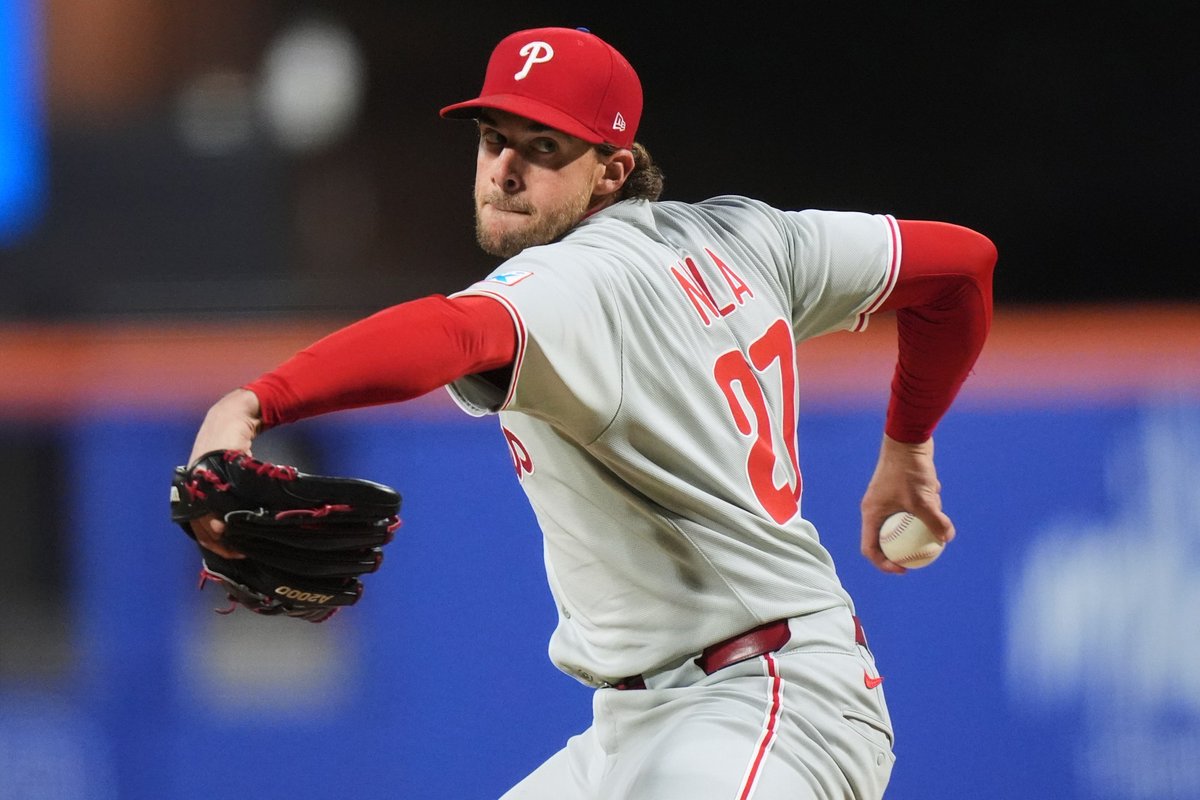 PhilsTailgate's tweet photo. Phillies Starting Pitching ERA since the All-Star Break:

2.10- Cristopher Sanchez
2.48- Jesus Luzardo
3.60- Aaron Nola
4.43- Andrew Painter
5.60- Zack Wheeler https://t.co/66CBjwupaQ