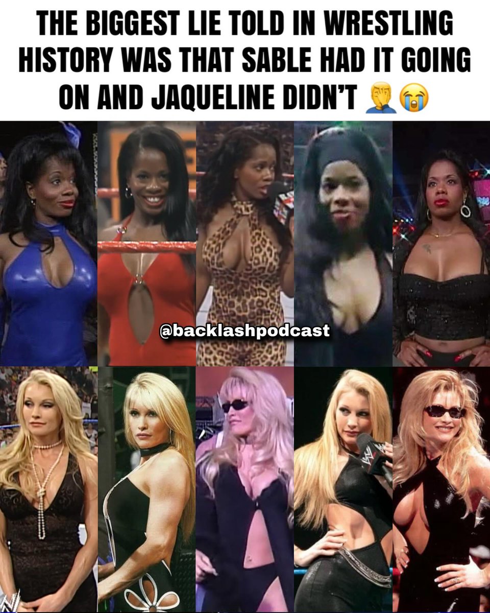 RuthlessAggresr's tweet photo. The biggest lie in wrestling history! No hate to Sable but Jackie all day! The fans know it too! https://t.co/sR3zIuopu8