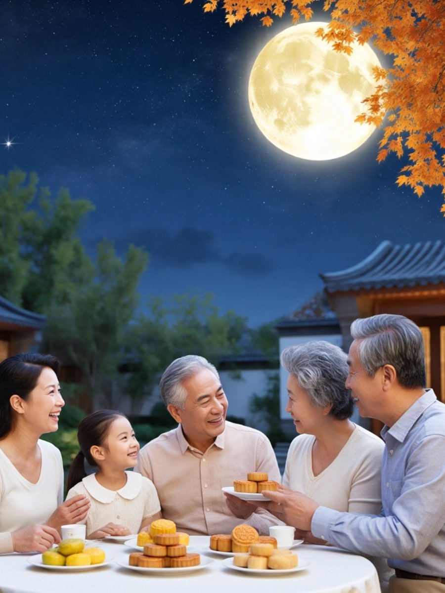 FarmersWorld2's tweet photo. This Mid-Autumn Moon lights up our hearts, full of sweet wishes and cozy moments with loved ones. Happy festival! https://t.co/KTqKqXXz2o