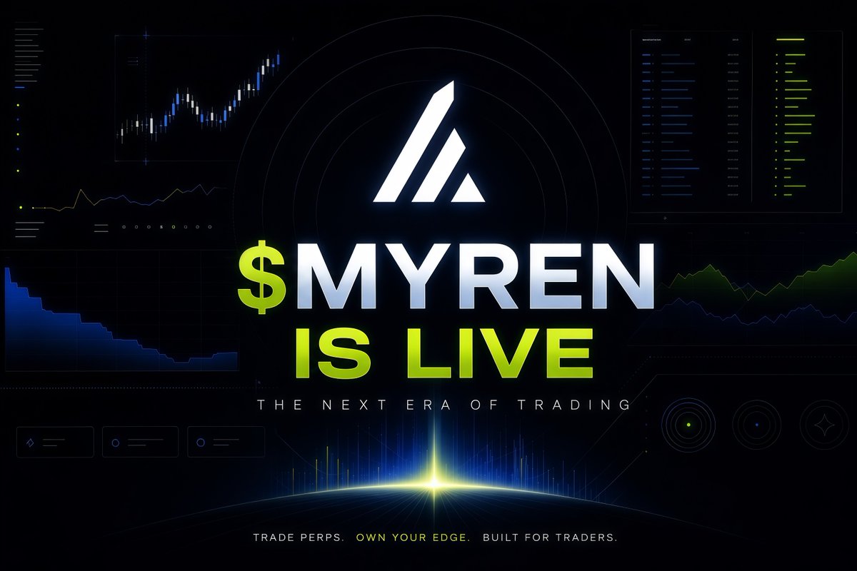 aadepopeerru's tweet photo. $MYREN is now live on Solana via https://t.co/O7a0G1TH1u.

CA:HH5R4rq7R8jUSybJG1Ly6dbcGcnWWJfJeWBzmVuPpump

Myren is building a non-custodial perpetual trading platform designed around fast execution, deep liquidity, capital-efficient margin and professional trading tools.

This is day one.

https://t.co/uKrgc6om6r
