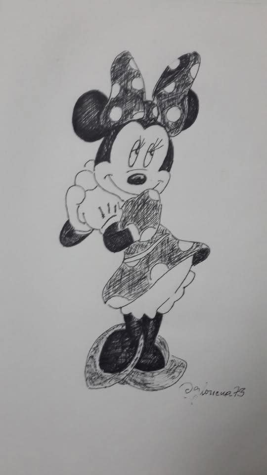 gloricua's tweet photo. “Más vale un dibujo imperfecto hecho por tus propias manos, que una obra perfecta en la que no dejaste nada de ti.” ✨️
#tbt
#ThrowbackThursday
#Minni
#dibujomiminnimouse
#tinta
#lapicero https://t.co/xqA8sIhlCU