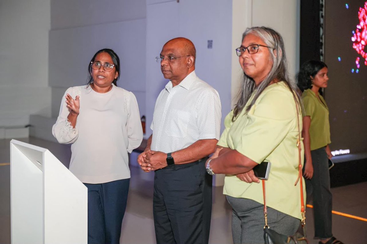 abdulla_shahid's tweet photo. Visited “Pulse” today, an immersive and interactive exhibition by @UNFPAMaldives exploring the changing population of the Maldives and the resilience of our communities.

A creative way to bring these important conversations closer to people, particularly young Maldivians, and get us thinking about the country we are building for the future.