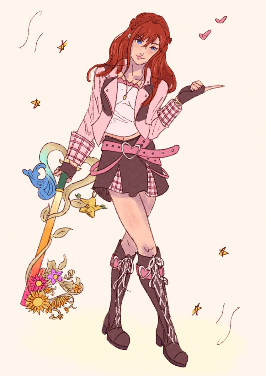 softbewitcher's tweet photo. kairi will have her own adventure in kh4 and she’ll take both sora and riku home send tweet 

#kingdomhearts https://t.co/MfuikolknD