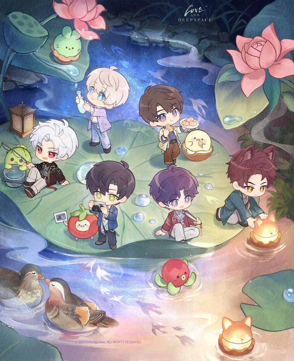 fireraccoon_art's tweet photo. Happy Qixi 
someone was missing from the lily pad so i added him back ♡

(with his own little wolf lanterns ofc 🥹)

#全世界都爱敖尹
#NoValkoNoMoney 
#BringValkoBack https://t.co/6iE9cnYh3Q