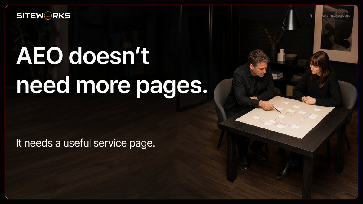 EduRigonato's tweet photo. AI search has made page inventory look strategic.

A query fan-out can turn one service into dozens of page ideas: every phrase, audience label, city, FAQ, and comparison.

I would not turn that list into a publishing calendar.

The practical question is simpler:

Does a buyer need a materially different answer?

If the offer, proof, scope, process, and next step are essentially the same, strengthen the core service page before creating another variation page.

Google’s guidance is unusually direct: creating content for every possible query variation primarily to manipulate rankings or AI responses is ineffective, and high page quantity alone does not make a site more relevant or higher quality.

https://t.co/nXIWnczpYG

This does not mean “never create a new page.”

A distinct service, a genuinely different audience need, a real local offering, different proof, or a different next action may deserve its own page.

But close variants and related buyer questions often belong in clear sections of one useful service page.

That page should help someone understand:

• what the service is and whether it fits
• the likely outcome, scope, process, and constraints
• the proof behind the promise
• the next step
That is a buyer decision-support test—not a platform scoring formula.
Technical clarity still matters. Crawlability, visible text, internal links, and accurate structured data support access and understanding. They do not guarantee indexing, ranking, citations, or inclusion.
https://t.co/luVraO6GT5

Build decision coverage, not URL inventory.

Full Note:
https://t.co/9VklWuQkKv