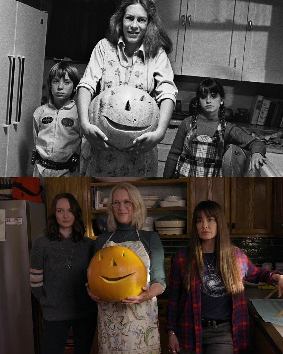 Snakee2000's tweet photo. Halloween (1978) / Halloween Ends (2022) https://t.co/aTqK1HeMSf