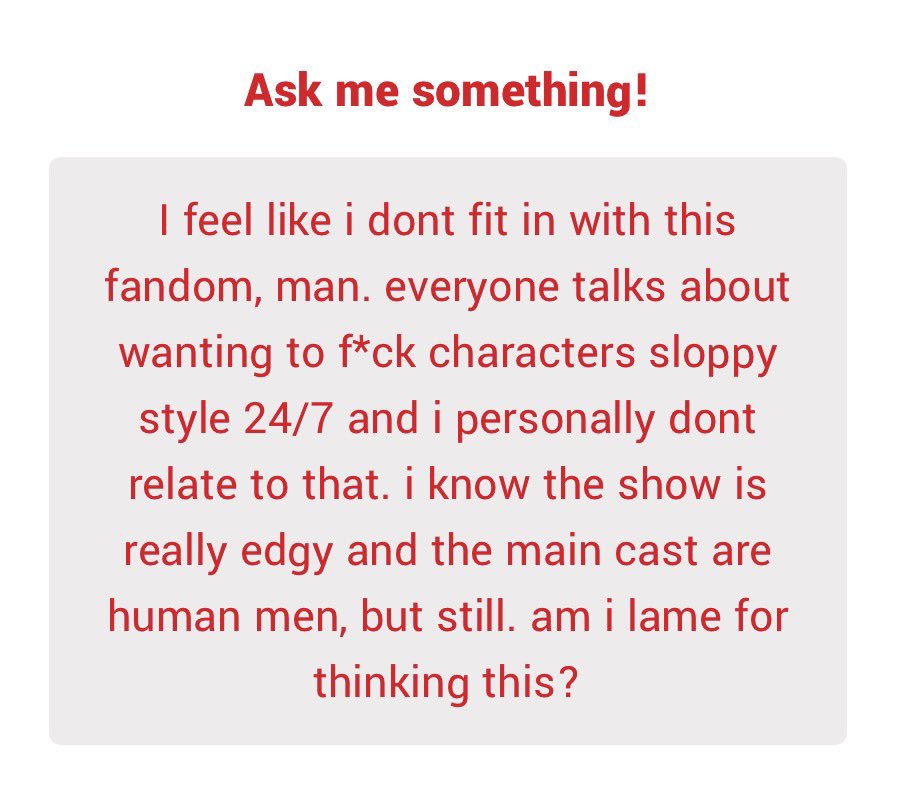 resurgamcfo's tweet photo. I’m sure there’s plenty of fans that, ah, share a similar sentiment. After all, being attracted to Dethklok in that sense is not a requirement to consider yourself a follower of theirs. I fail to see anything wrong with lacking a desire to engage with the band in such a manner. https://t.co/8VzgSvWLwu