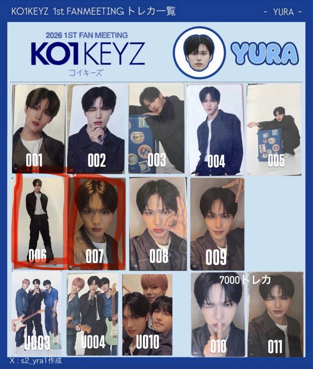 toritoriyon's tweet photo. KO1KEYZ コイキーズ 1st FAN MEETING ファンミ 交換 ラントレ トレカ　
【譲】
柳谷　008
加藤　004
シンヘン　004

【求】安部　006.007
（柳谷008は安部007との交換のみ）

ファンミ22日、23日で手渡し

お気軽にご連絡ください。 https://t.co/Vzr66RigVu