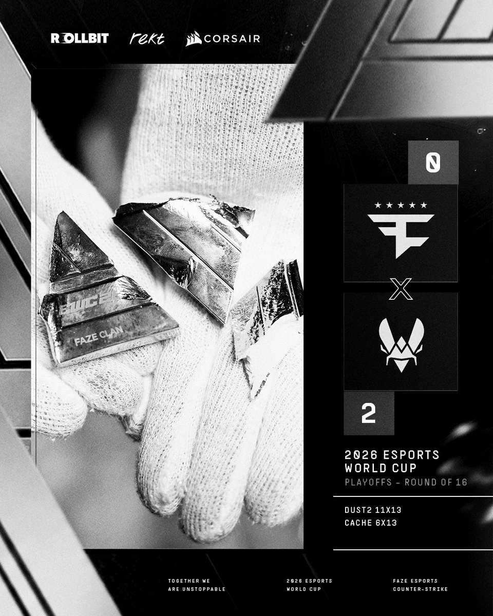 FaZeEsports's tweet photo. Cache streak crushed. Out of EWC.

Thanks for all the support, we'll see you soon. ❤️ https://t.co/cpzO81uqRy