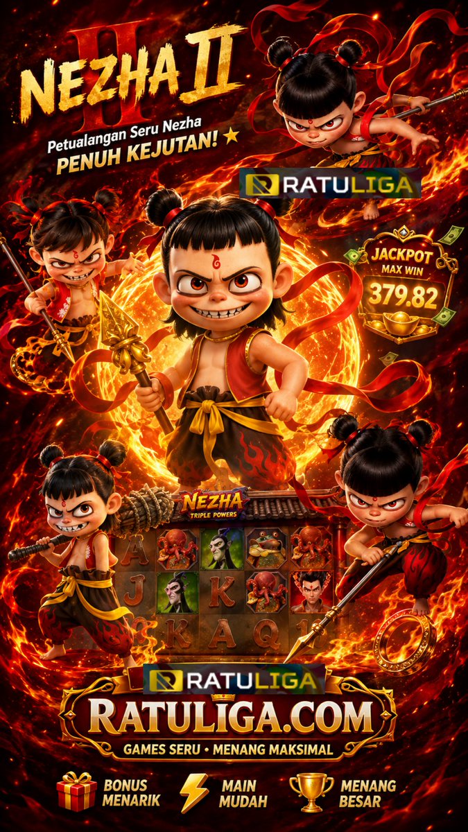Ratuligaofficia's tweet photo. Nezha 2 ๐ฅโจ Joker Slot - #Ratuliga
Nezha 2 ๐ฅโจ
Serunya Nezha 2 hadir dengan nuansa merah-gold yang keren! ๐
โจ Siap menikmati petualangan seru dan penuh gaya? โค๏ธ๐ฎ
https://t.co/NWUv3TypE0
#IndoGame #slotindonesia #indonesia #rtpslot #situsgacor
#Nezha2 #Gaming https://t.co/1a6RwzPXiD