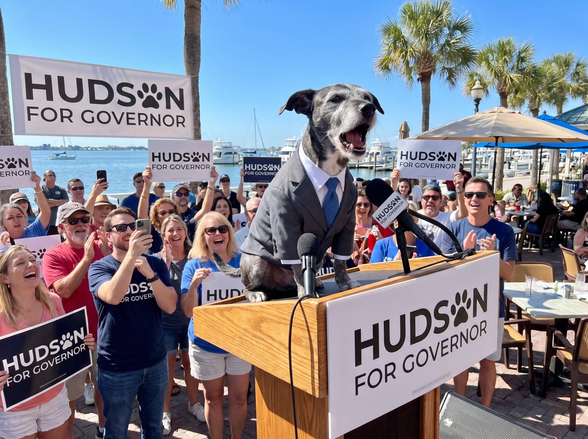 HudsonWarRoom's tweet photo. Thank you to everyone who came out to our press conference in St. Pete this morning!
The general election is less than 3 months away, and Hudson has all the momentum!
He will be peeing on Donalds and Jolly very, very soon.... Stay tuned!
#Hudson2026 #WriteInHudson https://t.co/JkbrGhN53n