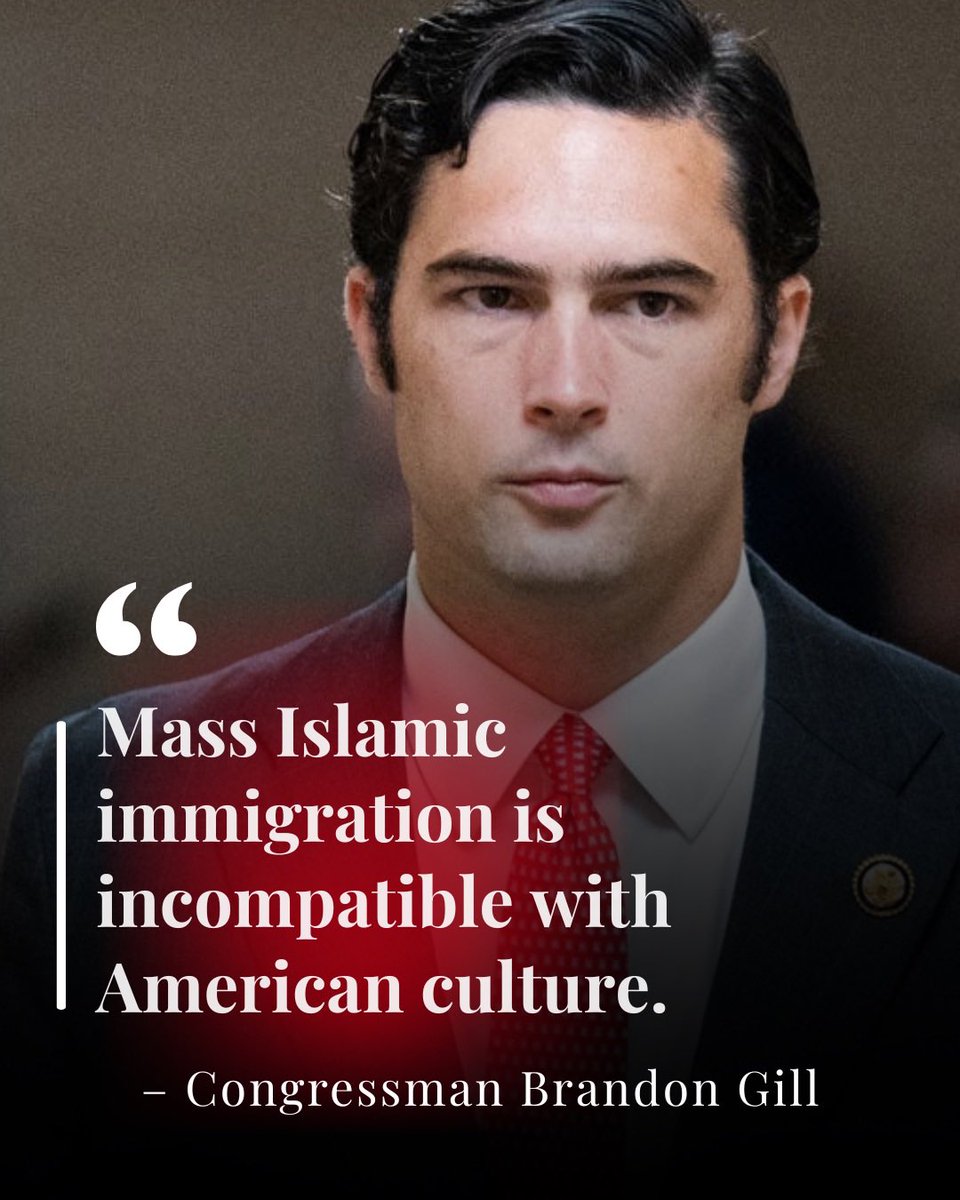 RepBrandonGill's tweet photo. Stop Islamic immigration now, or our children pay the price. https://t.co/C824A3c5t8