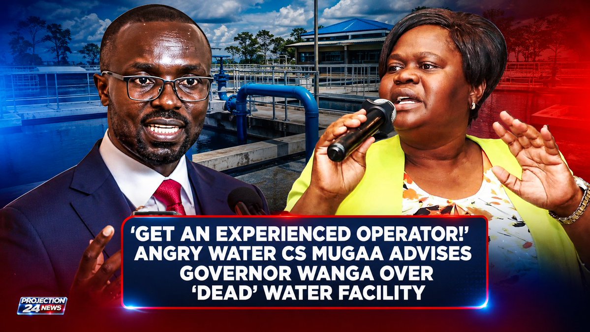 projection24's tweet photo. Get an experienced operator!' Angry Water CS Mugaa advises Governor Wanga over 'dead' water facility #breakingnews #politics #kenya #news https://t.co/GCskALGSt7