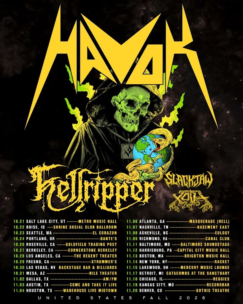 KNOTFEST's tweet photo. Havok recruit Hellripper for U.S. Headlining Tour https://t.co/cBuyryXZNZ https://t.co/ujiY1rW3pj